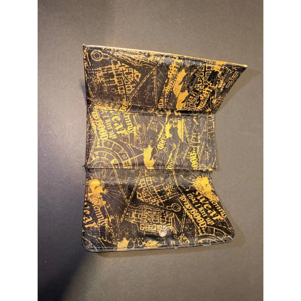 Harry Potter Mischief Managed Marauders Map Trifold Wallet Faux Leather